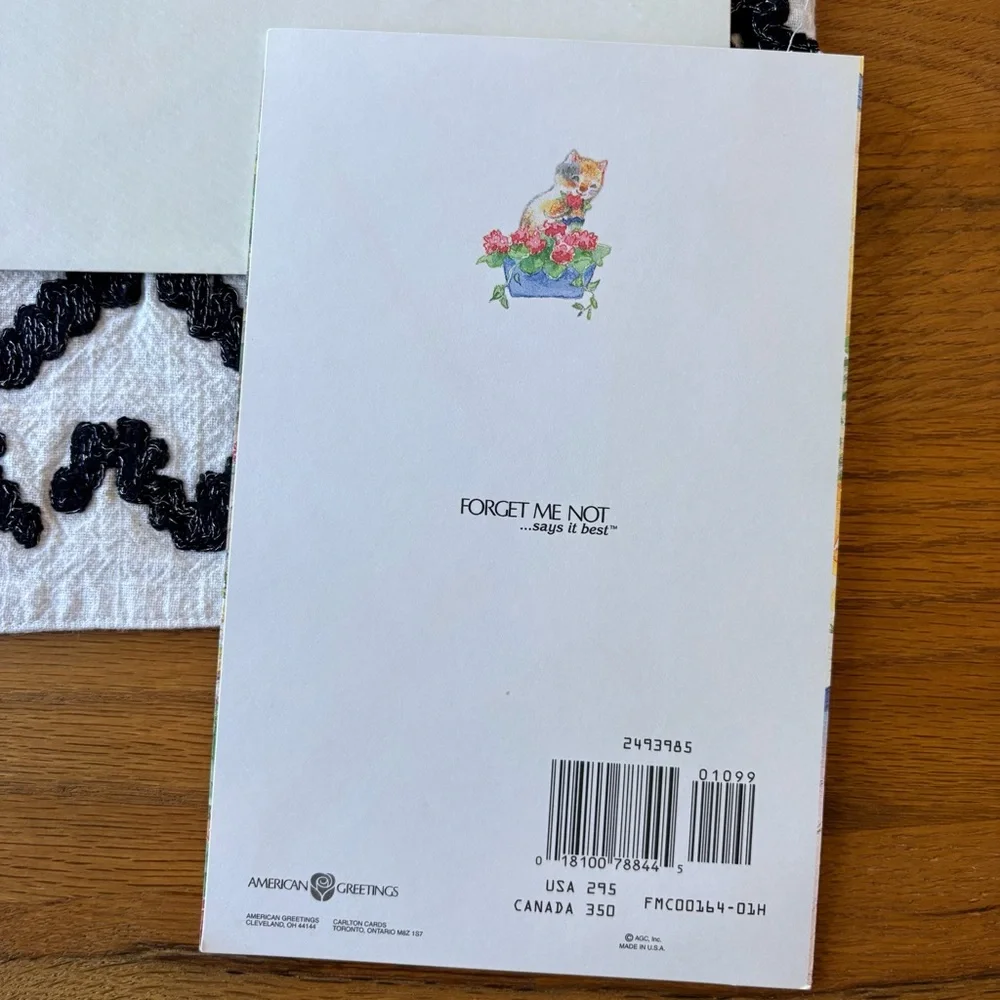 American Greetings Forget Me Not Colorful New Home Greeting Card & Envelope